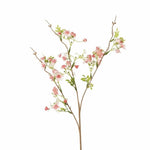 décoration intérieure fleurs artificielles soie rose blanc jaune vert branches feuilles vases transparents printemps