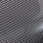 grille ventilation opaque moderne noir blanc perforations régulières fenêtre isolation thermique