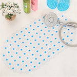 tapis bain moderne transparent motifs relief bleu rose vert violet salle bain antidérapant pvc