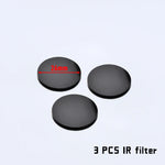 lentilles noires transparentes 30mm 28mm 26mm 25.4mm diffuse ir filter led chasse
