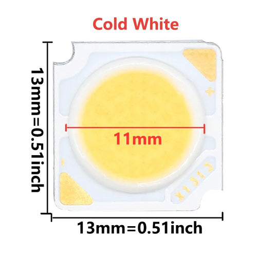 puce led cob 1313 carrée blanc naturel haute luminosité éclairage moderne haute qualité
