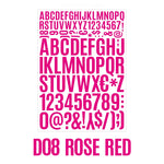 sticker autocollant lettre chiffre symbole multicolore classique deco papeterie scrapbooking journal agenda planificateur álbum