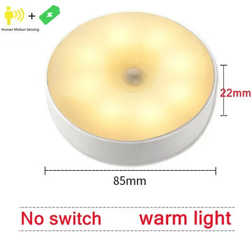 veilleuse led rechargeable usb sensor intelligente led blanc moderne adhésive auto off