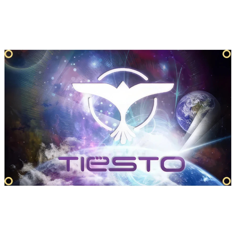 bannière tietso club life graphique moderne dorés portrait tiestoo abstraits multicoloresDecoration