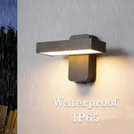 applique murale led moderne noire 30w 24w 18w 12w clips tactileextérieurhydrofugue