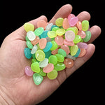 luminescentes bleu vert rose jaune modernes décoratives 500pcs 100pcs translucentes ovales