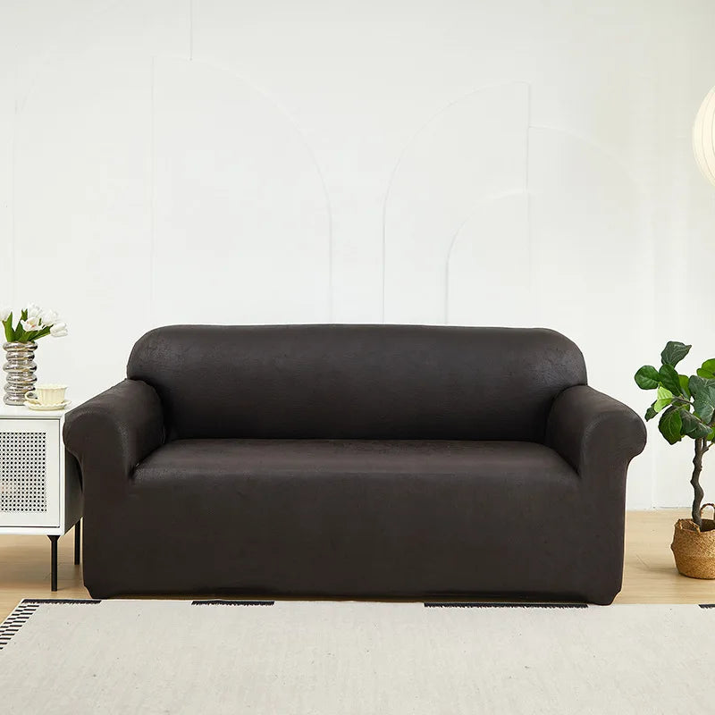 housse canapé cuir pu marron clair texture grunge moderne coussin d'appoint salon