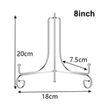 supports assiettes réutilisables or argent modernes clips élégants 10 12 cm