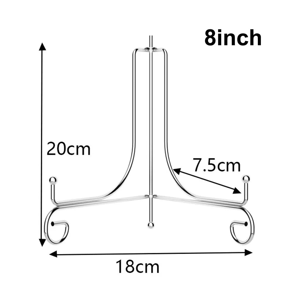 supports assiettes réutilisables or argent modernes clips élégants 10 12 cm