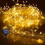 guirlande lumineuse solaire led moderne 3m 6m 9m blanc chaud froid extérieur festive halloween