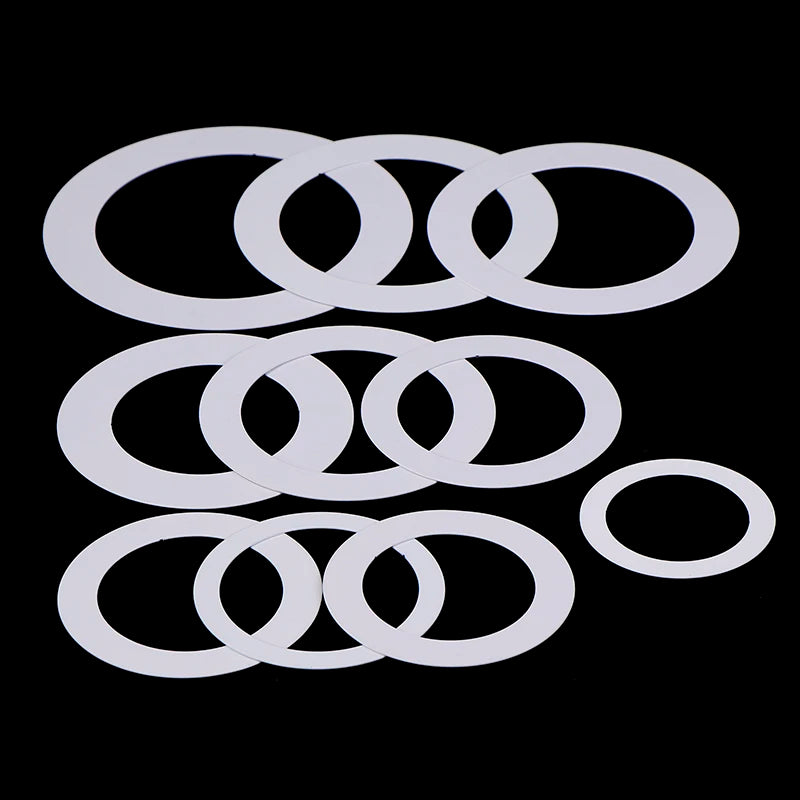 anneaux fixation blancs métal ronds lisses opaques abat jours projecteurs led