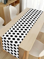 nappe table carreaux noir blanc motif festives polyestre rouge variées festive
