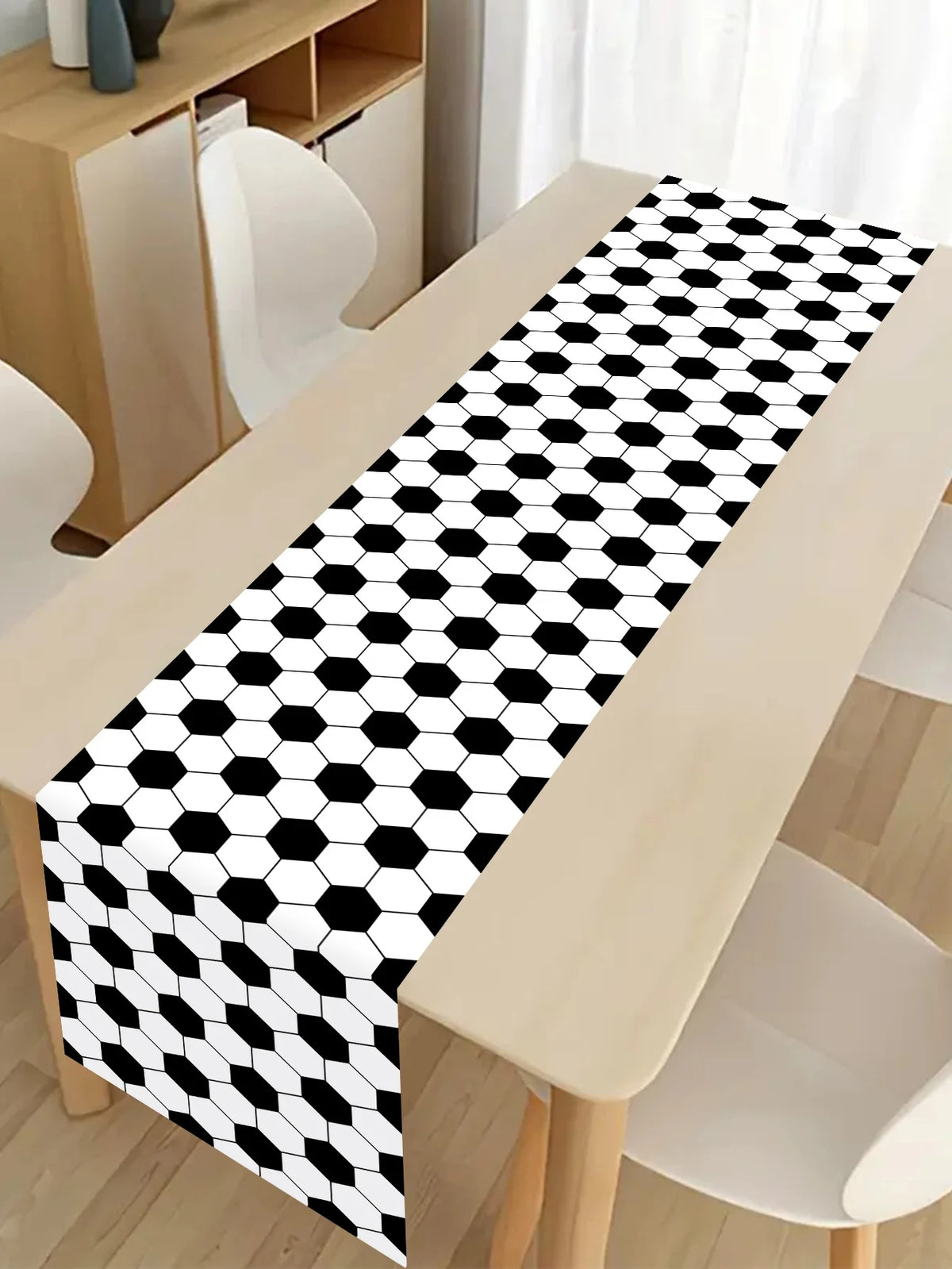 nappe table carreaux noir blanc motif festives polyestre rouge variées festive
