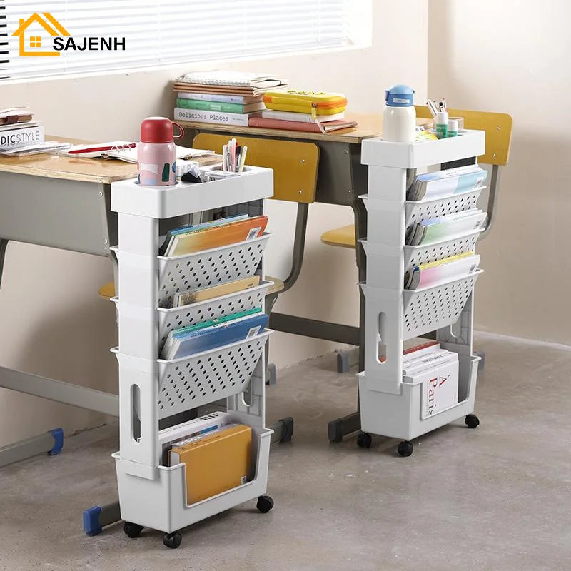 panier roulettes moderne blanc jaune vert rose perforé pratique multifonctionnels