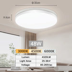 plafonnier led moderne blanc économique facile.surface encastrée interrupteur tactileflux lumineux 249 2000w