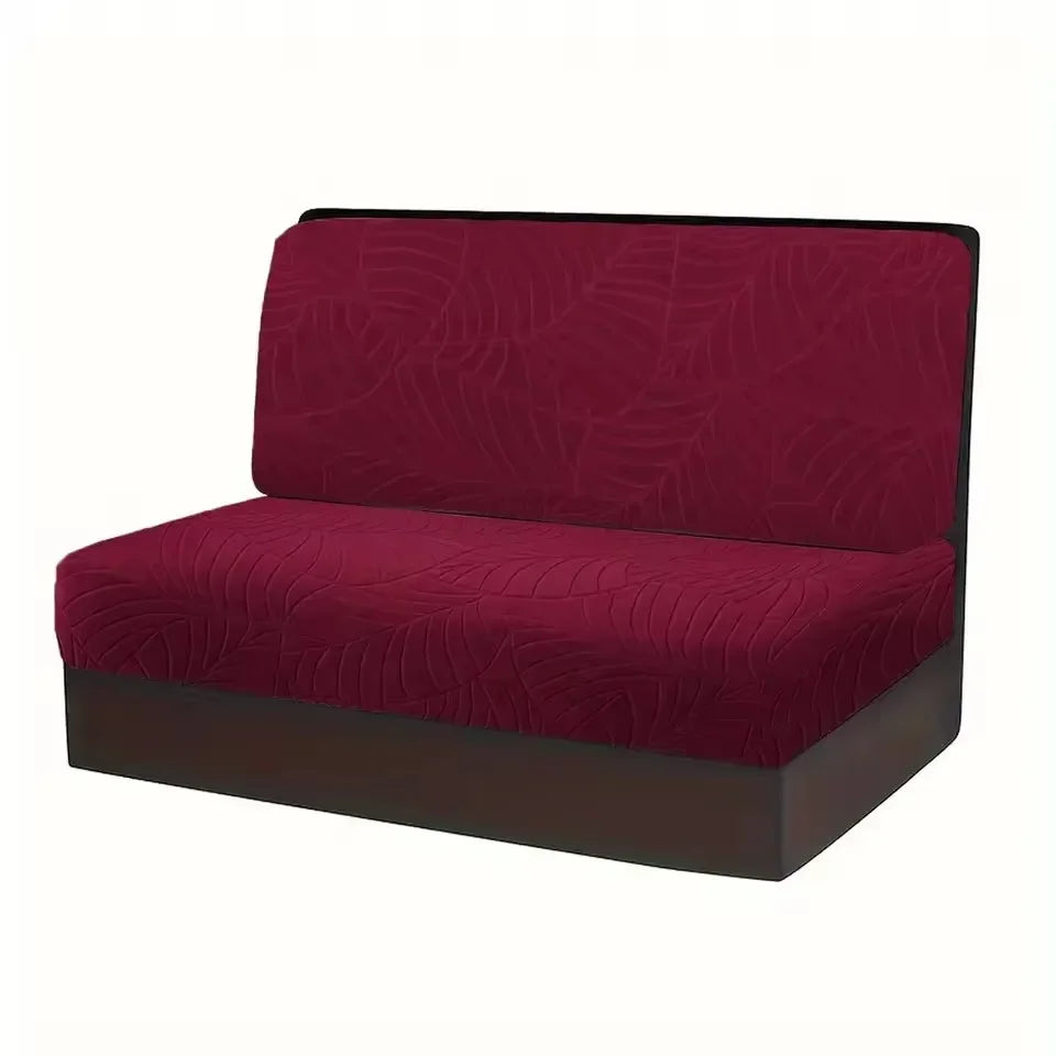 coussins canapé coton jacquard feuilles stylisées moderne gris clair marron foncé beige clair printemps