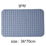 tapis bain antidérapant gris texturé moderne ventouses produits bain dimensions 36x70cm
