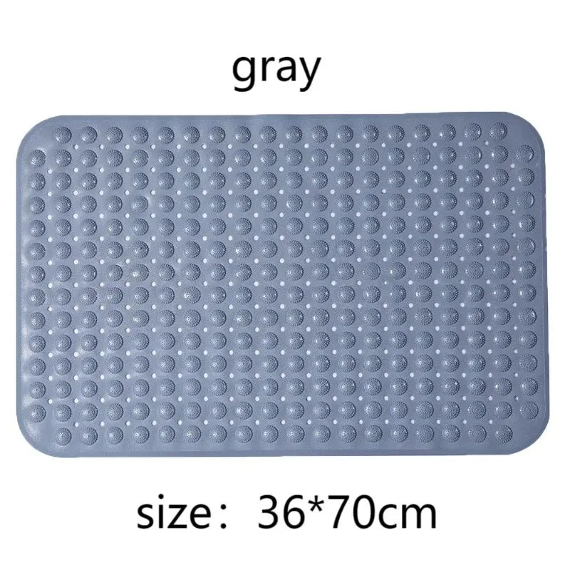 tapis bain antidérapant gris texturé moderne ventouses produits bain dimensions 36x70cm