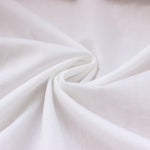 tissu coton blanc noir 150x50cm respirant biodegradable bricolage simple plain