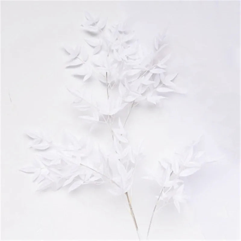 décoration murale branche artificielle bamboo soie rouge vert moderne minimalisteextérieur mariage anniversaire