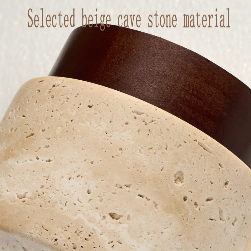 plafonnier led surface montée downlight marbre artificiel beige clair moderne rustique