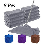 serviettes microfibre absorbantes gris bleu violet marron modernes utilitaires 30x70cm pack pièces