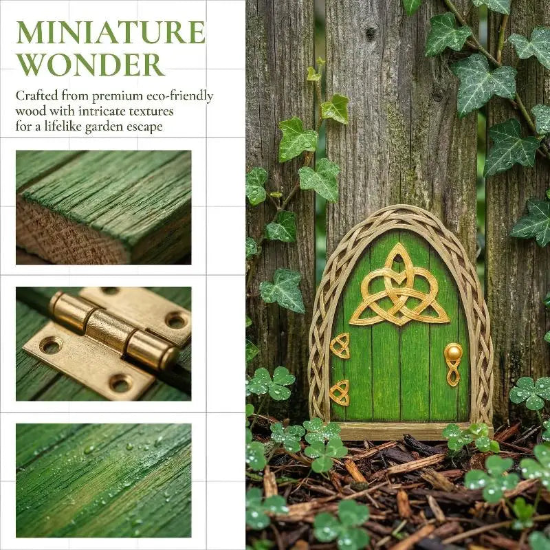 porte miniature rouge bleu vert bois pierre artisanale rustique adhésif poignée étoile trèfle cloche