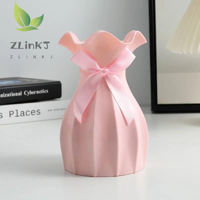 vase moderne élégant rose blanc vert bleu gris beige rayures plissées opacité cordelette