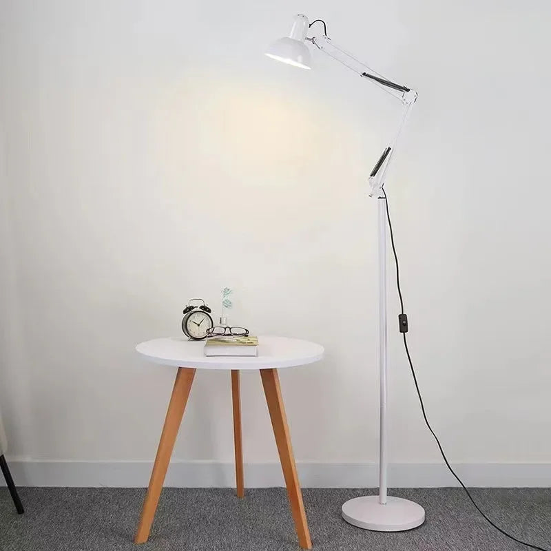 lampe décorative industrielle moderne bras articulé led rouge jaune bleu