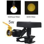 lampe frontale led dentaire chirurgicale filtre jaune pince loupes dentaires