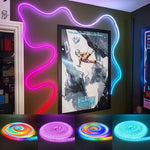 ruban led multicolore réticulé moderne 3m 5v rgbic flexible chambre salon télécommande