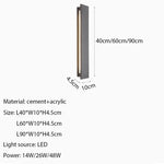 applique murale led moderne gris blanc calcaire étanche extérieure entrée jardin villa