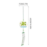 décoration éolienne verre japonaise mobiles éoliens floraux trèfle suspendus porte balcon jardin