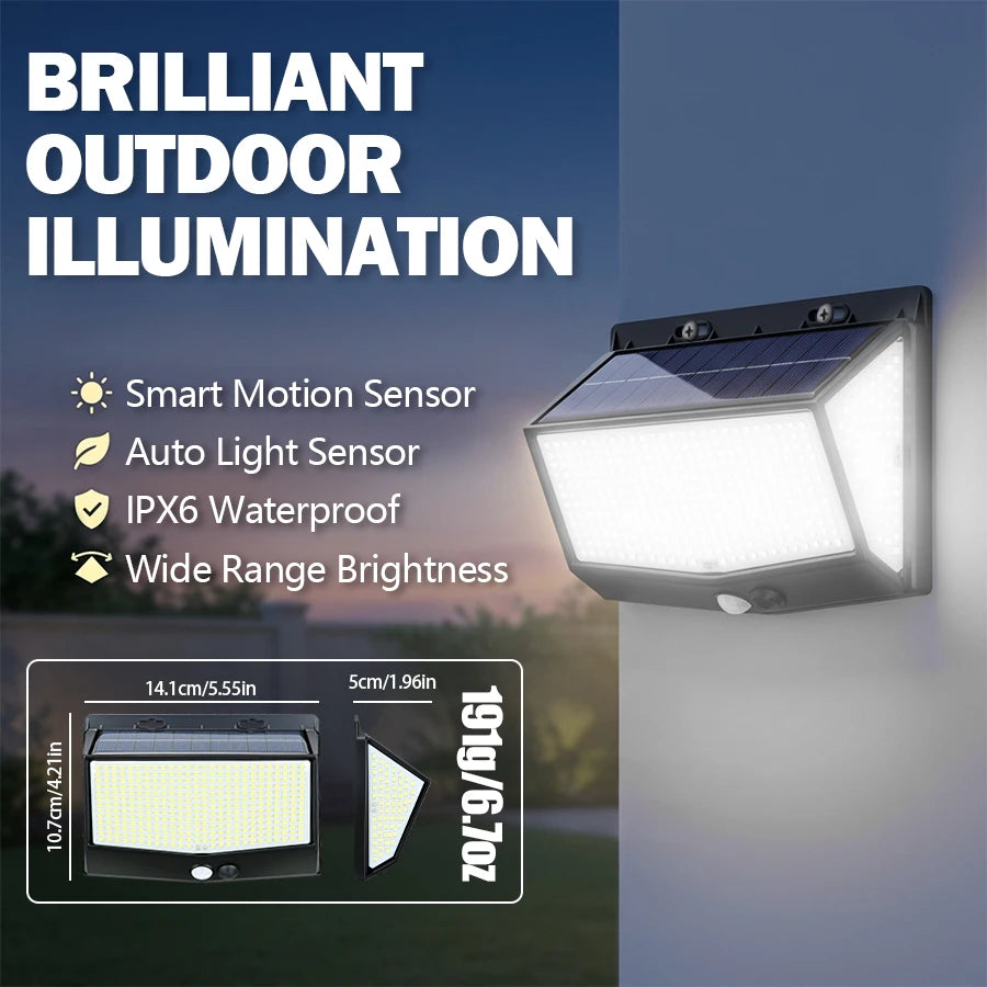 lampe solaire extérieure moderne capteur mouvement waterproof ip65 led noire opalique