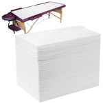 serviettes jetables blancs non tissées simples tables massage 100 pièces