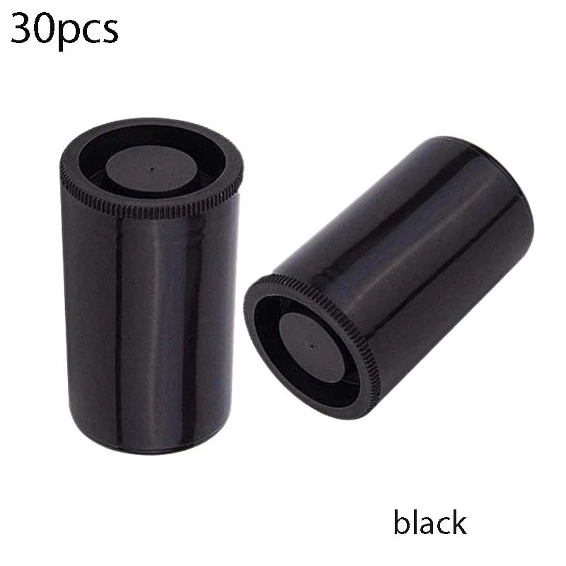 boîtes rangement bouteilles transparentes blanc noir réutilisables films accessoires modernes