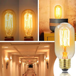 ampoule led filament transparente dorée vintage e27 45mm 115mm 249lm 10000h