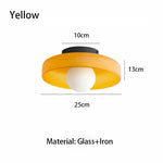 lampe moderne vert orange noir brillante 10cm 13cm 25cm led quotidienne