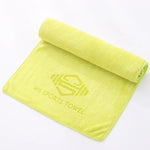 serviette sport microfibre absorption rapide vert bleu violet gris roseWSCS