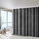 rideau douche tissé texturé imitation lin beige blanc noir gris moderne aimants lestés respectueux