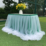 jupe table tulle opaque peach bleu rose violet blanc événements anniversaires mariages festives