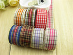 rubans polyester multicolores rayures diagonales traditionnel opaques yards large 16mm