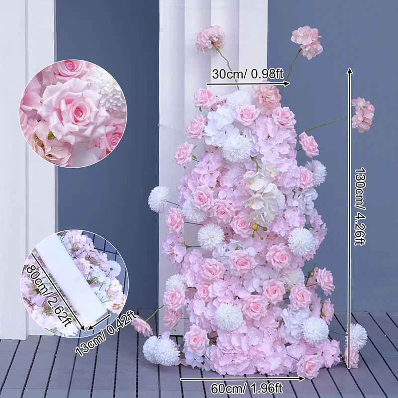 arche fleur blanche décor mariage fête anniversaire banquet cérémonie mur floral moderne grande taille