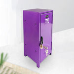 boîte rangement métal moderne violet rose bleu blanc noirversible organisateur jouets cosmétiques chambre