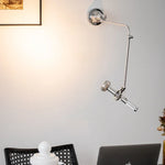 lampe murale moderne articulée argentée éclairage cuisine chambre 60 249 lumens led gu10 adaptable