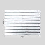 serviettes cuisine coton blanc noir rayures classiques pack pcs 50x70cm table manger restaurant