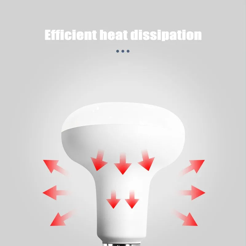 ampoule led blanc moderne e27 r63 50000h 2000lm flux luminescent certification rohs fcc lvd
