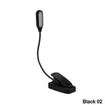 lampe lecture portable pince noire led rechargeable chambre minimaliste