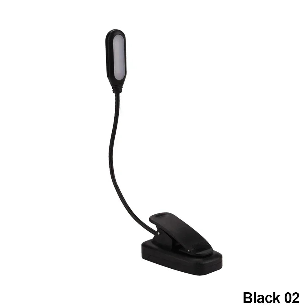 lampe lecture portable pince noire led rechargeable chambre minimaliste