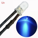 diode led ronde mm câble noir 12v bricolage décoration lumière transparente